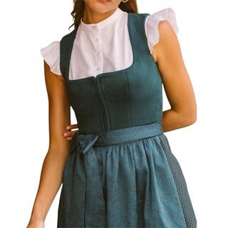 Dirndl Vestido Tradicional • Verde Azulado • 2Pzs