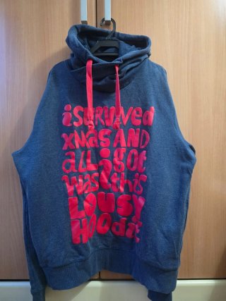 Sudadera hombre azul con capucha. Talla XL.2,60 EU