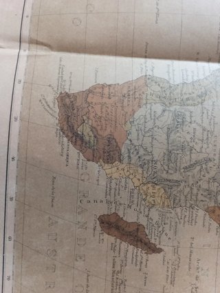 Mapa Antiguo África 1875 original