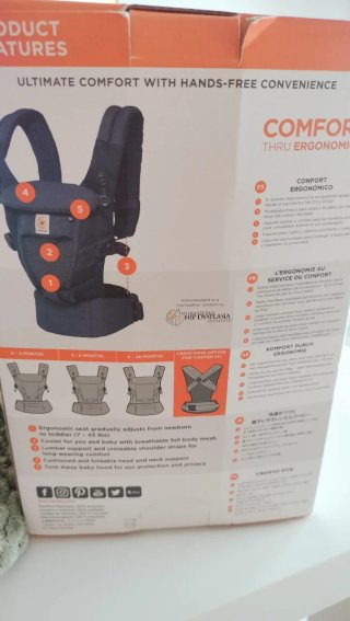 Mochila Ergobaby Adapt Cool Air Mesh.