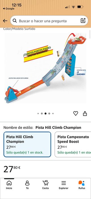 Pista Hot Wheels Hill Climb