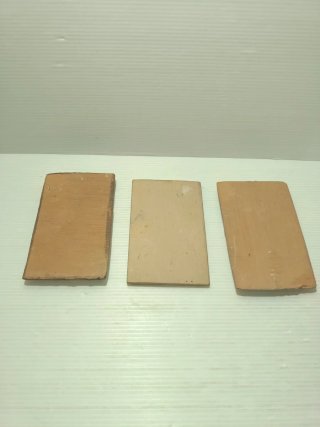 3 bassorilievi terracotta vintage