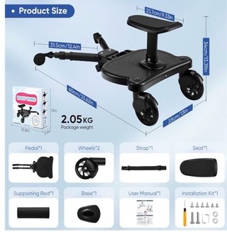 Patinete BuguKido para carrito de bebé