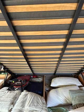 Cama Canapé Madera y Tela