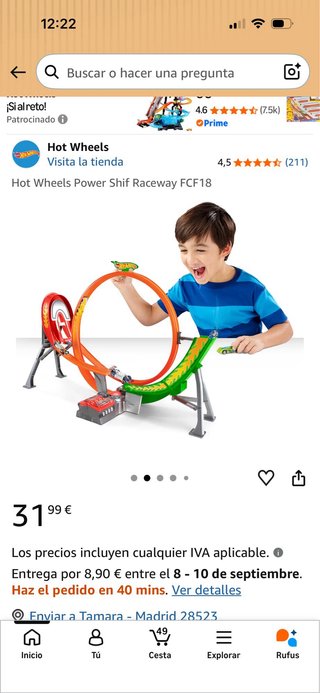 Pista Hot Wheels Power Shift Raceway