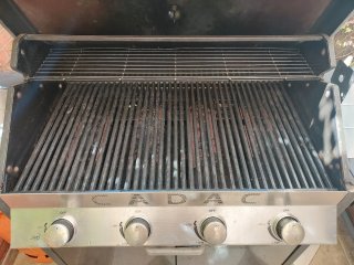 Barbacoa Gas Cadac Meridian 4 + asador pollo