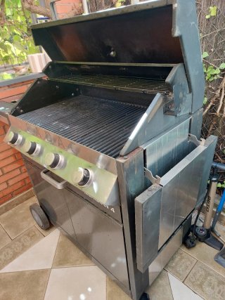 Barbacoa Gas Cadac Meridian 4 + asador pollo