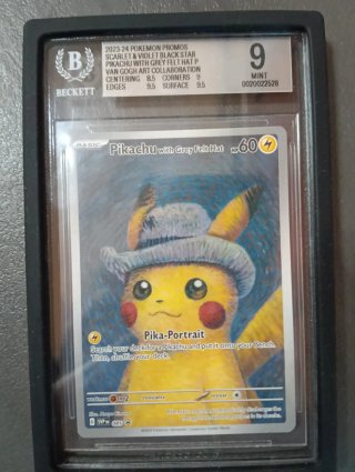 Pikachu Van Gogh Beckett 9 Mint