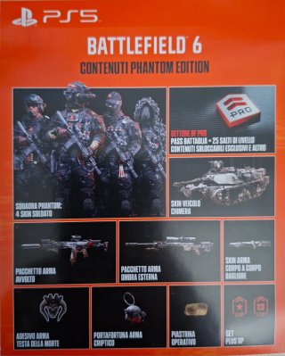 Battlefield 6 Phantom Edition PS5 Upgrade/Codice