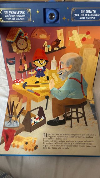 Libro proyector Las Aventuras de Pinocho AUZOU
