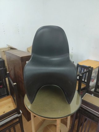 Silla estilo Panton Negra Plástico
