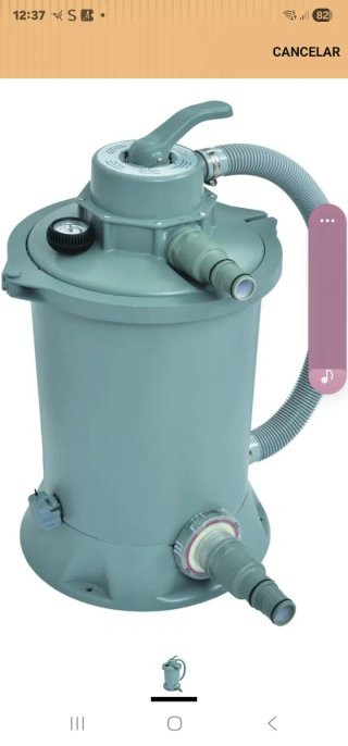 Depuradora Piscina Desmontable Gris