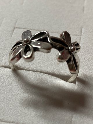 Anillo Flores Plata 18mm