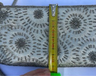pochette  da sera vintage di colore argento