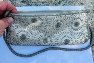 pochette  da sera vintage di colore argento