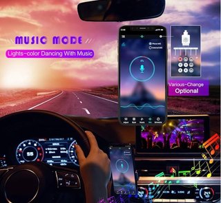 Luz LED Neon Universal 12v para Coches con APP