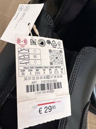 Botines niña negros Talla 36. NUEVOS