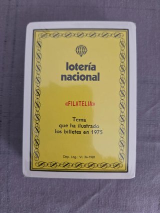 Naipes Fournier Lotería Nacional "Filatelia"