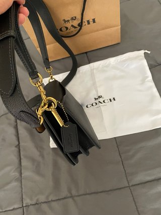 Bolso Coach Negro Piel Charol