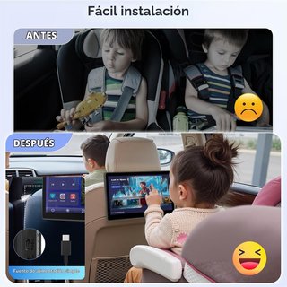 REPRODUCTOR COCHE 10,1" CARPLAY ANDROID AUTO 64GB