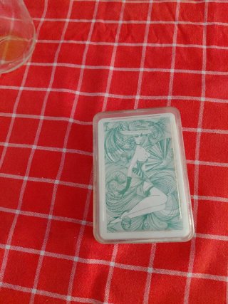 Carte da gioco vintage Pin-up 8 di picche