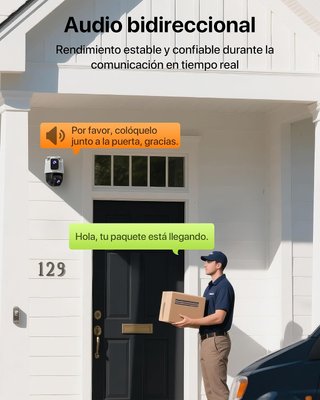 Tenda CH9 Cámara Vigilancia Wifi Exterior Dual