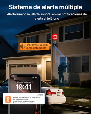 Tenda CH9 Cámara Vigilancia Wifi Exterior Dual