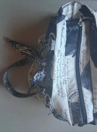 Borsa donna mod.Tote Bag con foulard fantasia