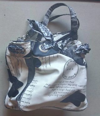 Borsa donna mod.Tote Bag con foulard fantasia