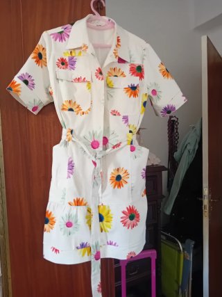 Vestido Desigual Talla XL Flores