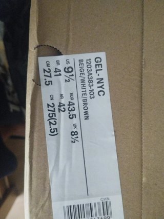 Asics Gel-Nyc Marrón Beige Talla 42