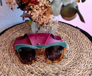 Gafas de sol MR.BOHO pasta tortuga y turquesa