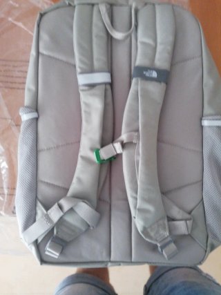 Mochila The North Face Gris y Verde