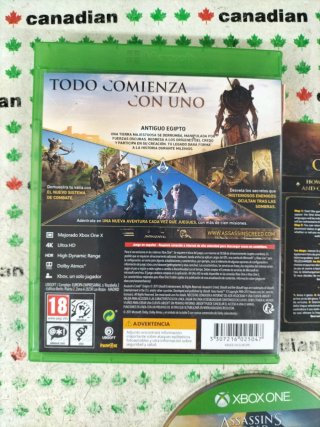 Assassin's Creed Origins per Xbox One con gioco e CD