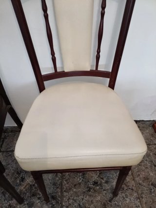 Juego de 2 Sillas Antiguas de Madera vintage