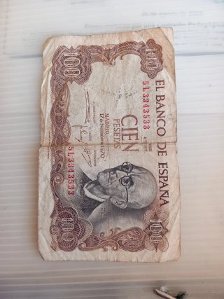 2 Billetes 100 Pesetas 17-Nov-1970