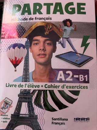 PARTAGE A2/B1 LIVRE+CAHIER
