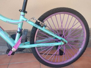 Bicicleta de montaña para Niña 22 Mint/Morado.