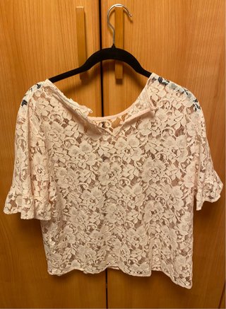 Blusa encaje H&M blanca