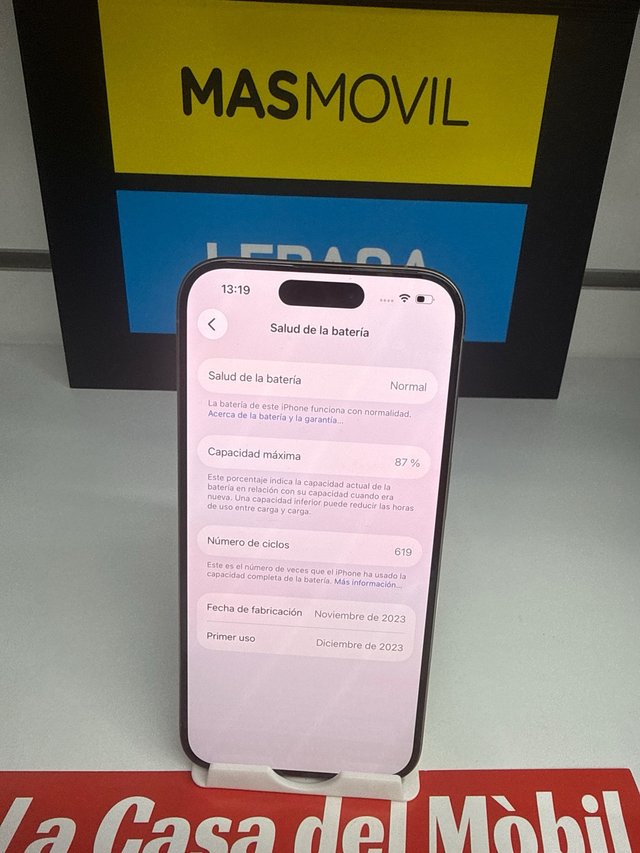 iPhone 15 Pro 128GB Plata como nuevo