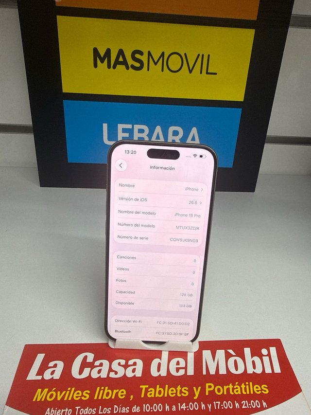 iPhone 15 Pro 128GB Plata como nuevo