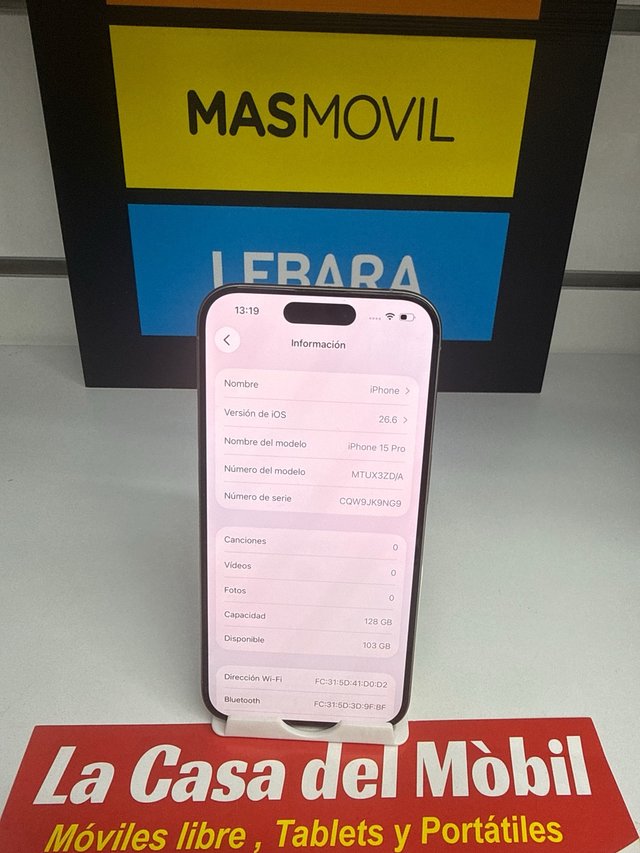 iPhone 15 Pro 128GB Plata como nuevo