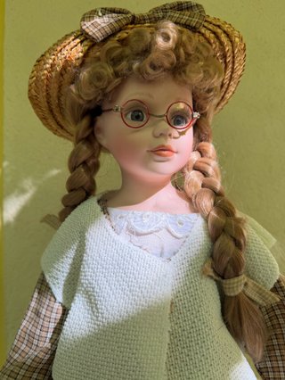 Muñeca porcelana campestre