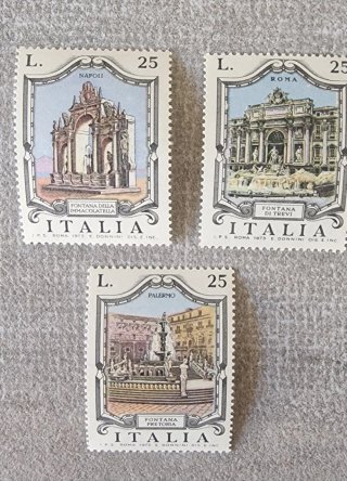 Serie francobolli Italia 1973
