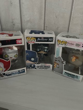 Pack 3 Funkos: Pennywise, Capitán América, Pusheen