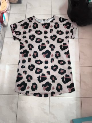 Vestido estampado leopardo talla L