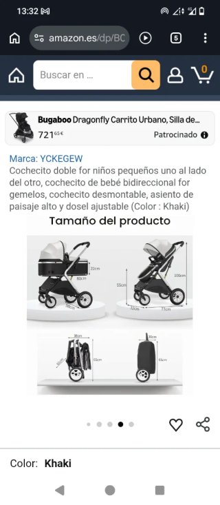 Cochecito doble Bugaboo Dragonfly