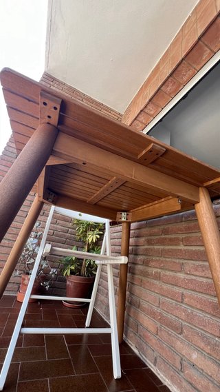 MESA EXTERIOR IKEA MADERA MACIZA