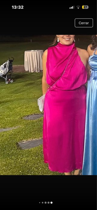 Vestido largo invitada novia rosa