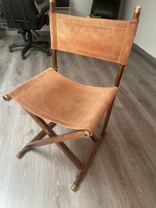 Silla Director Retro Madera y Ante